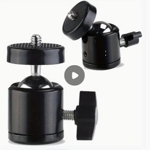 1/4 Ball Head Screw Tripod Mount - 360 Rotating Mount Base Adapter -61211