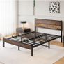 King Size Bed Frame with Wooden Headboard Bed Frames Image 5