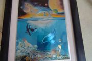 Lovely Framed Print Of Dolphin Sea Life Marine.