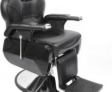 360 Tilt Hydraulic Hairdressing Chair for Professional Salon - Black and Brown 96 x 94 x 84 cm