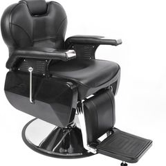 360 Tilt Hydraulic Hairdressing Chair for Professional Salon - Black and Brown 96 x 94 x 84 cm
