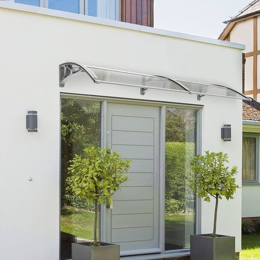 Front Door Canopy Outdoor Awning, Rain Shelter for Back Door, Porch, Patio, Window, 200 x 80 cm