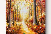 Original oil painting on canvas board