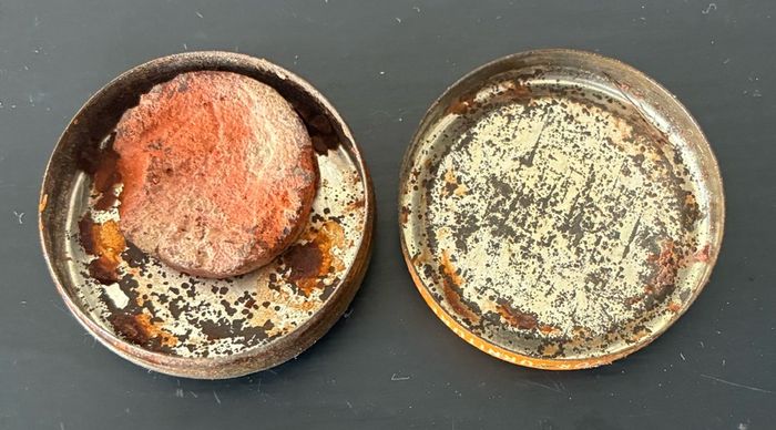 Vintage 50's / 60's Betterwear Wax Sample Tin