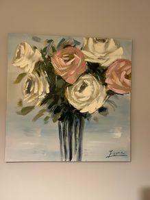 Large wall canvas picture. 80x80cm