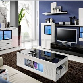 LED Coffee Table Black & White Coffee Table Modern Led Coffee Table High Gloss Led Coffee Table