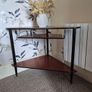 mid century corner table Image 7