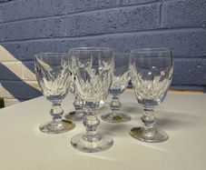Waterford Crystal sherry glasses x5