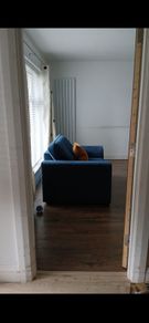 DFS Orka Cuddler Large Armchair - Velvet Blue