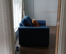DFS Orka Cuddler Large Armchair - Velvet Blue