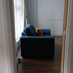 DFS Orka Cuddler Large Armchair - Velvet Blue