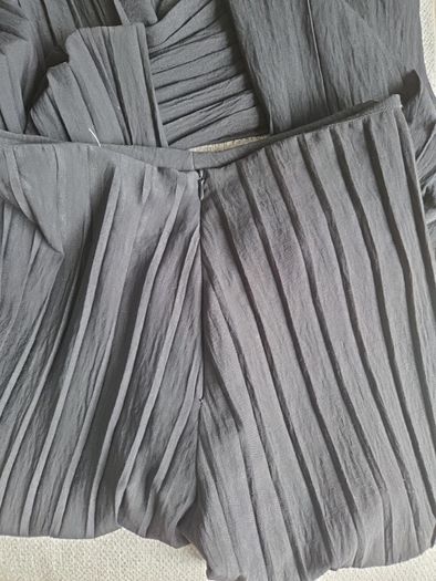 Zara black palazzo pants and top uk 10