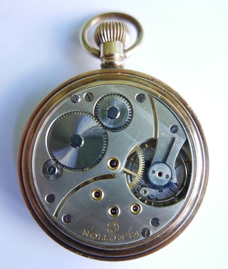 Vintage Chronometre Election Gold Plated Pocket Watch Mechanical  Retro Vintage, the watch works well and keeps time