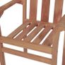 Stackable Garden Chairs 4 pcs Solid Teak Wood Image 4