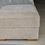 Beige Fabric Footstool, EZ living Image 5