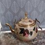 Large Brass / Enamel Teapot Image 4