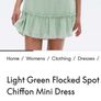 PRICE DROP, NEW LOOK, Flocked Spot Chiffon Mini Dress, Mint, BNWT, Size10 Image 5