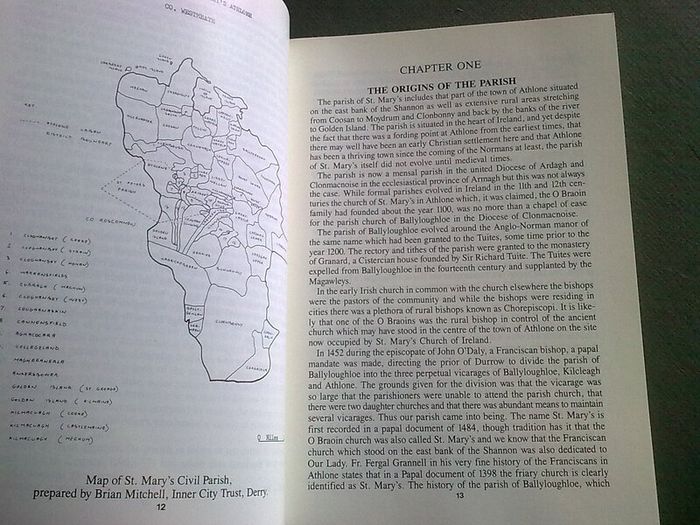 St. Mary's Parish Athlone A History Ireland Irish local history Westmeath Signed