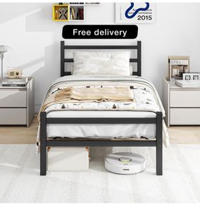 3ft Single Bed Frame with Headboard