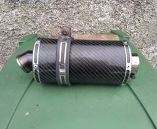 Stubby exhaust can