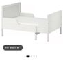 SUNDVIK Ext bed frame with slatted bed base, grey, 80x200 cm Image 6