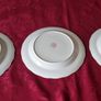 3 Piece Antique Hose St. Pottery 8.5 Inch Diameter Orchard Gold Starter / Salad / Breakfast Plate Made in England Image 9