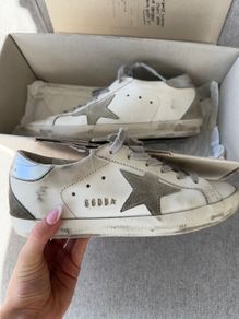 Golden Goose silver sneakers