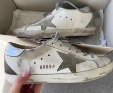 Golden Goose silver sneakers