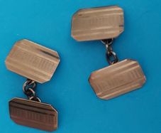 9 Ct Gold Cuff Links 5.3g