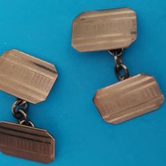 9 Ct Gold Cuff Links 5.3g