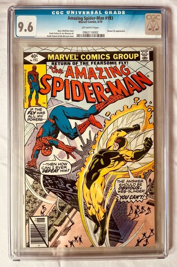 Amazing Spider-Man #193 CGC 9.6 Return of the fearsome fly