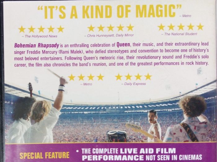 Bohemian Rhapsody [2018] Rami Malek [1xDVD Movie] Academy Award Winner