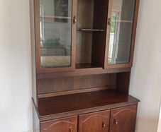 Kitchen dresser / wood and glass cabinet
