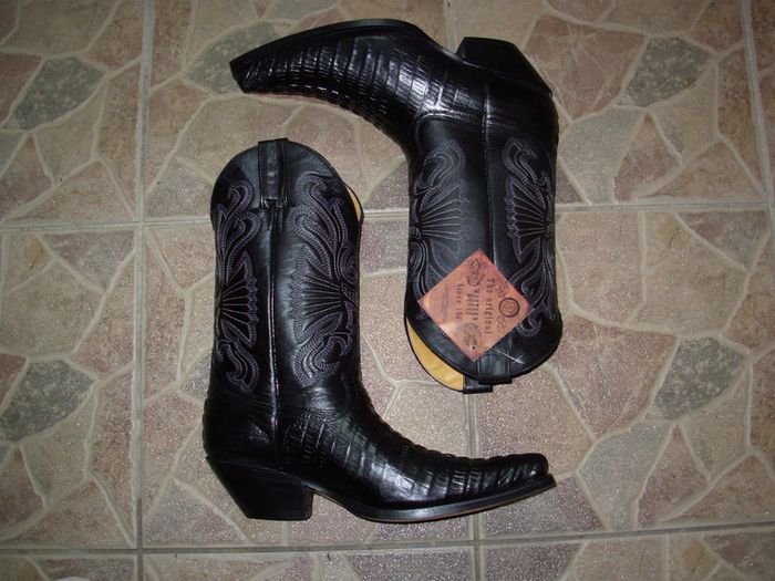 Oryginal Mexico Grinders black crocodile cowboy western work cowboy boots