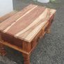 solid wood coffee table with drawers Image 3
