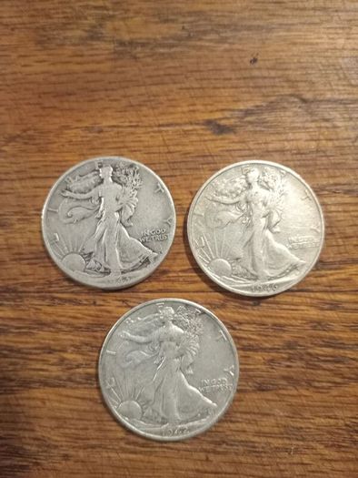Walking liberty halfs