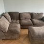 Grey L Shaped Sofa Ottoman Quick Sale Image 3