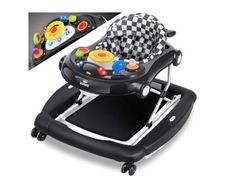 Kidiz 4-in-1 Baby Walker with Rocking Function and Wheels, Light, Music, Play Centre, Dining Table, Walking Chair for Babies, 6 Months and Up, foldable