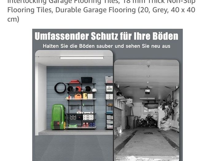 Floor plastic-rubber interlock tiles 40cm x 40cm (20)