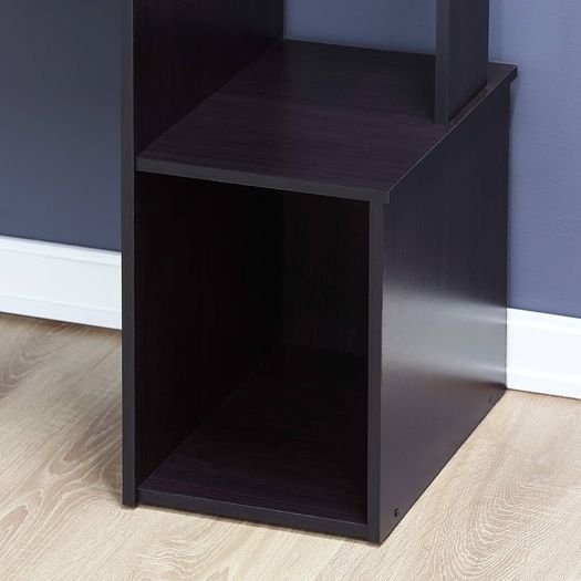 FREE P&P Multipurpose Home Office Computer Writing Desk, Computer Desk, Study Desk, w/Bin, Dark Walnut, 100.1 (W) x 86.6 (H) x 39.9 (D) cm