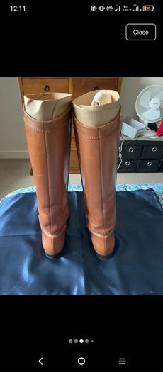 Authentic Sergio Rossi tall equestrian boots size 4