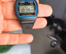 Casio F-84 with Backlight Mod