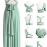 Wedding: 6 sage Green Multiway dress Image 2