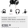 NEW Jabra Evolve80 Noice cancelling headphones black MS stereo headset Image 3