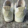 Air Jordan 4 White and Gold Trainers Image 5
