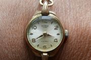 Vintage Medana Lever 10ct Rolled Gold Swiss Ladies Watch, 17 Jewel Movement, Gold Dial (in Working Order)