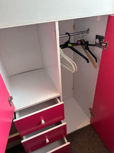 High sleeper bed with storage