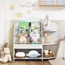 Childrens Shelf with 7 Shelves for Books, Toys, Rounded Edges, Holds 40 kg, White Image 3