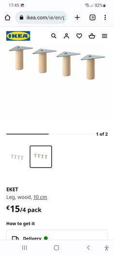 eket legs new - Unopened