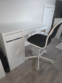 Ikea desk and chair